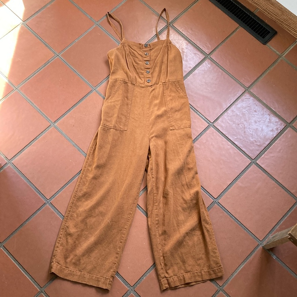 Pumpkin Cropped Jumpsuit
